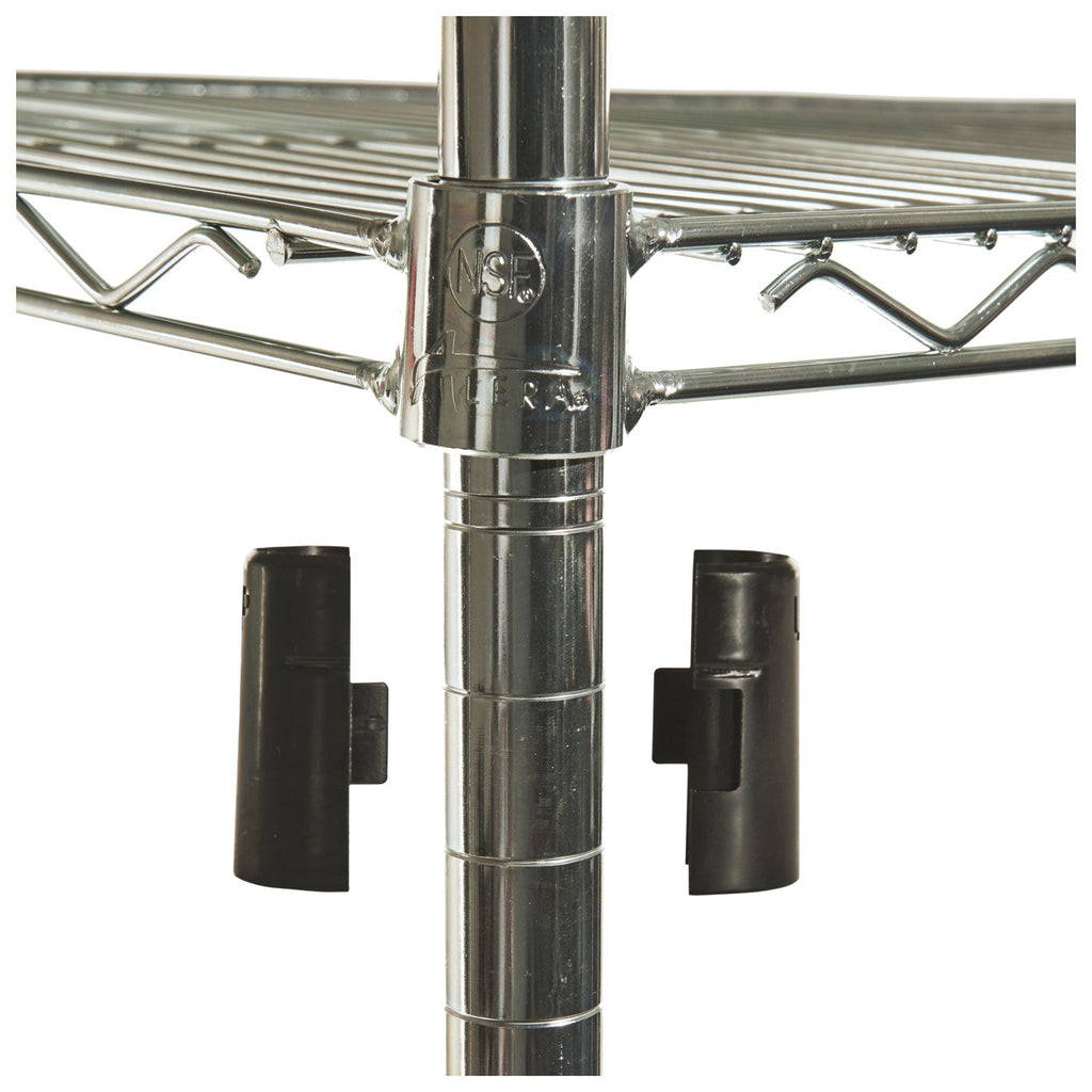 Alera NSF Certified Industrial Four-Shelf Wire Shelving Kit, 36w x 18d x 72h, Silver