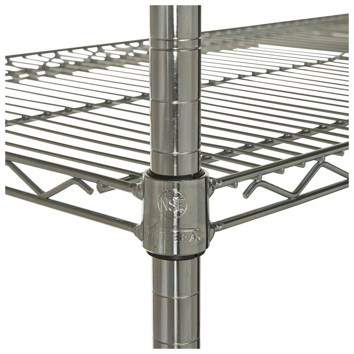 Alera NSF Certified Industrial Four-Shelf Wire Shelving Kit, 36w x 18d x 72h, Silver