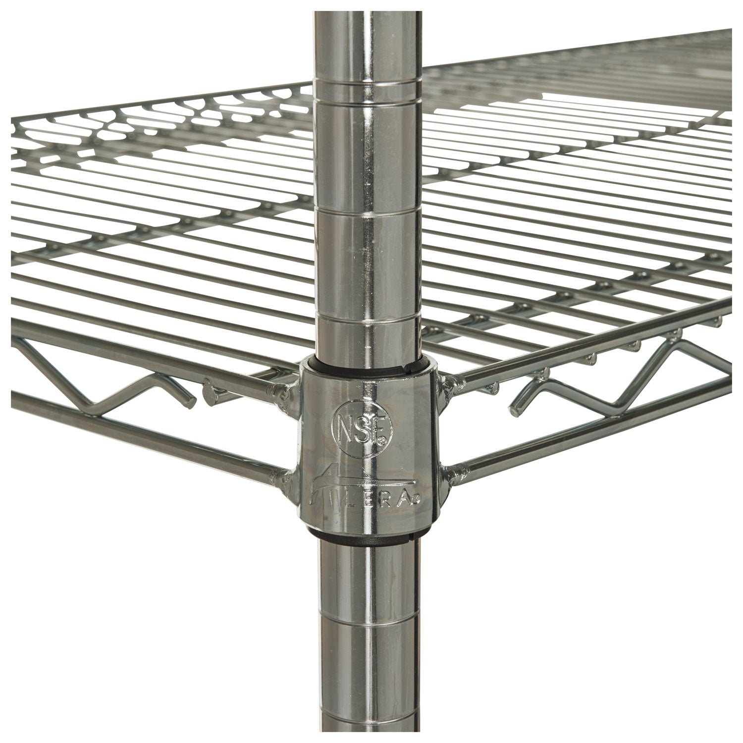 Alera NSF Certified Industrial Four-Shelf Wire Shelving Kit, 36w x 24d x 72h, Silver
