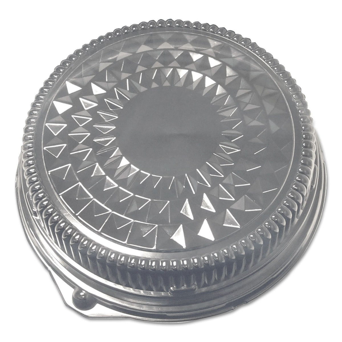 Durable Packaging Dome Lids for 12" Cater Trays, 12" Diameter x 2.5"h, Silver, Plastic, 50/Carton