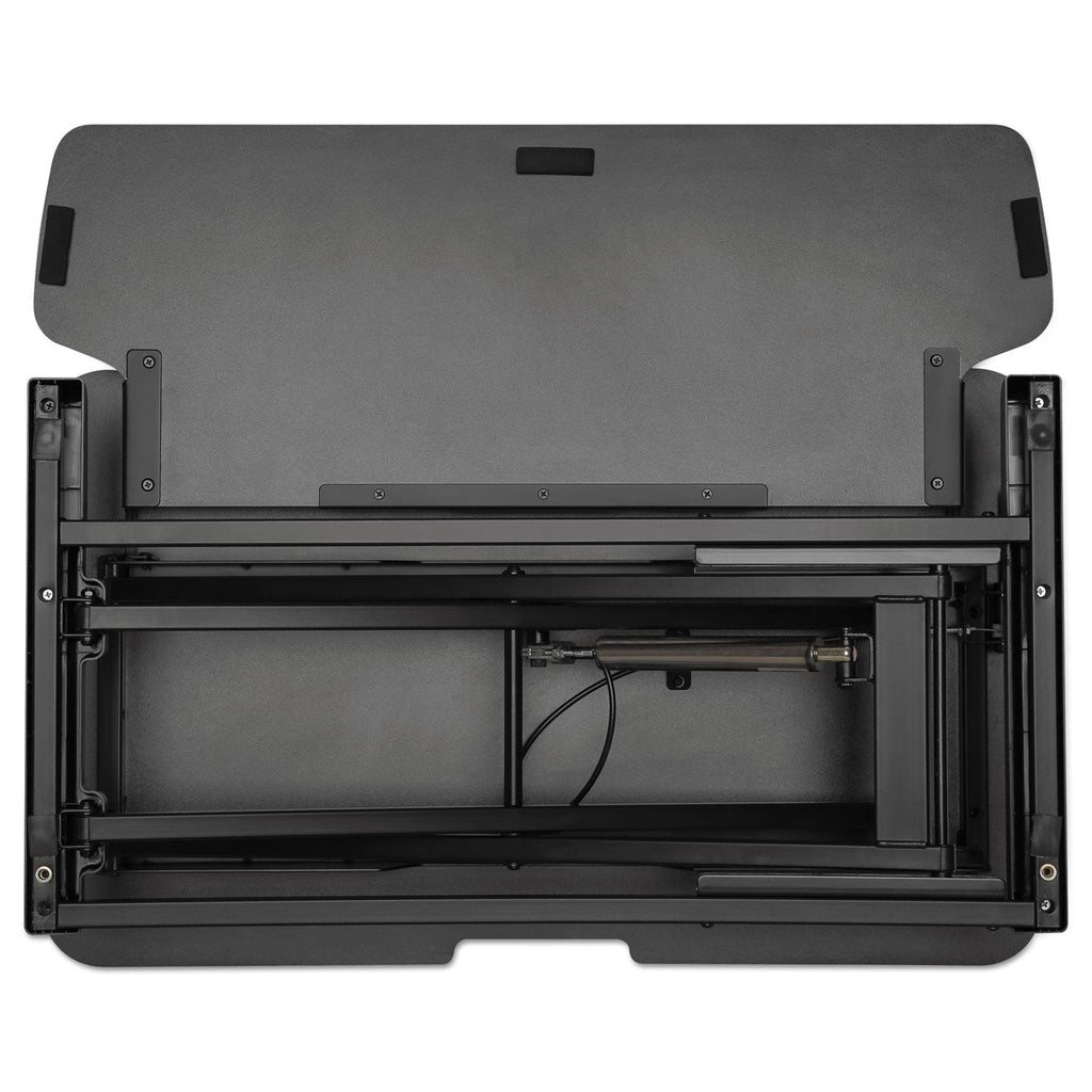 Alera AdaptivErgo Two-Tier Sit-Stand Lifting Workstation, 31.5" x 26.13" x 4.33" to 19.88", Black