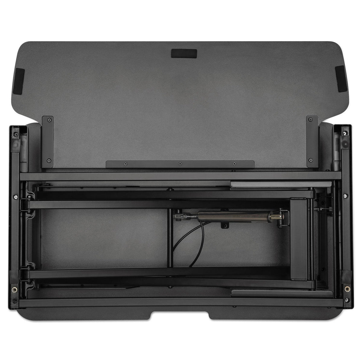Alera AdaptivErgo Two-Tier Sit-Stand Lifting Workstation, 31.5" x 26.13" x 4.33" to 19.88", Black