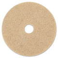 Boardwalk Natural Hog Hair Burnishing Floor Pads, 19" Diameter, Tan, 5/Carton