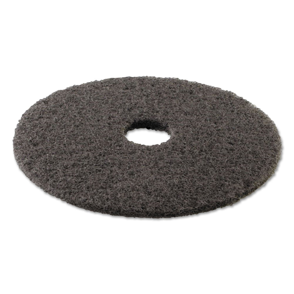 Boardwalk High Performance Stripping Floor Pads, 19" Diameter, Black, 5/Carton