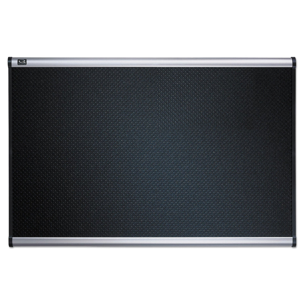 Quartet Prestige Embossed Foam Bulletin Board, 72 x 48, Black, Aluminum Frame