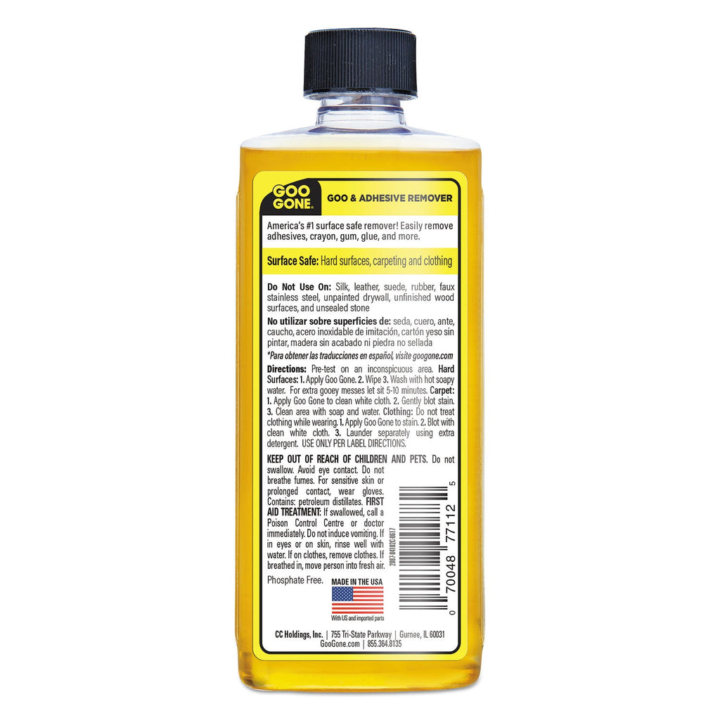Goo Gone Original Cleaner, Citrus Scent, 8 oz Bottle, 12/Carton