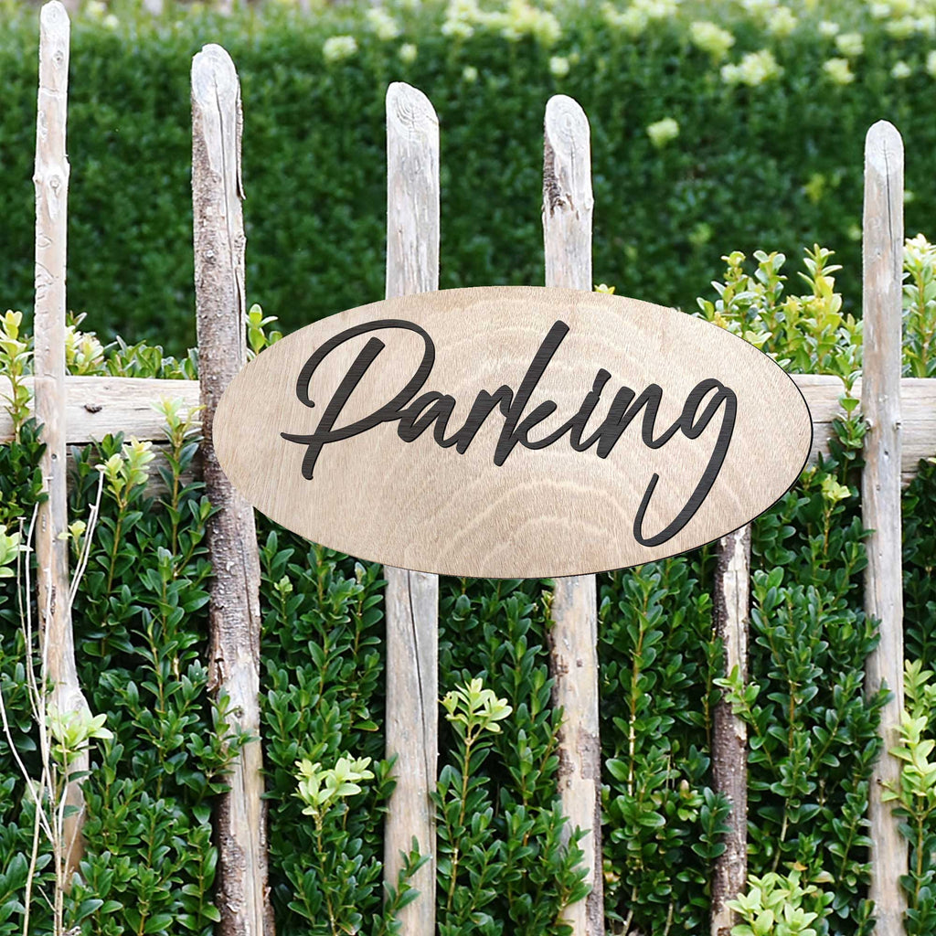 Parking sign, Business sign, Made in the USA sign, Made from wood, Weather resistant - 320327