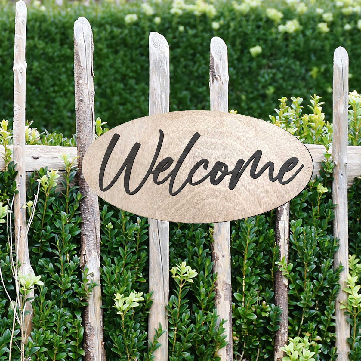Welcome sign, Business sign, Made in the USA sign, Made from wood - 320342