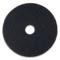 Boardwalk Stripping Floor Pads, 12" Diameter, Black, 5/Carton