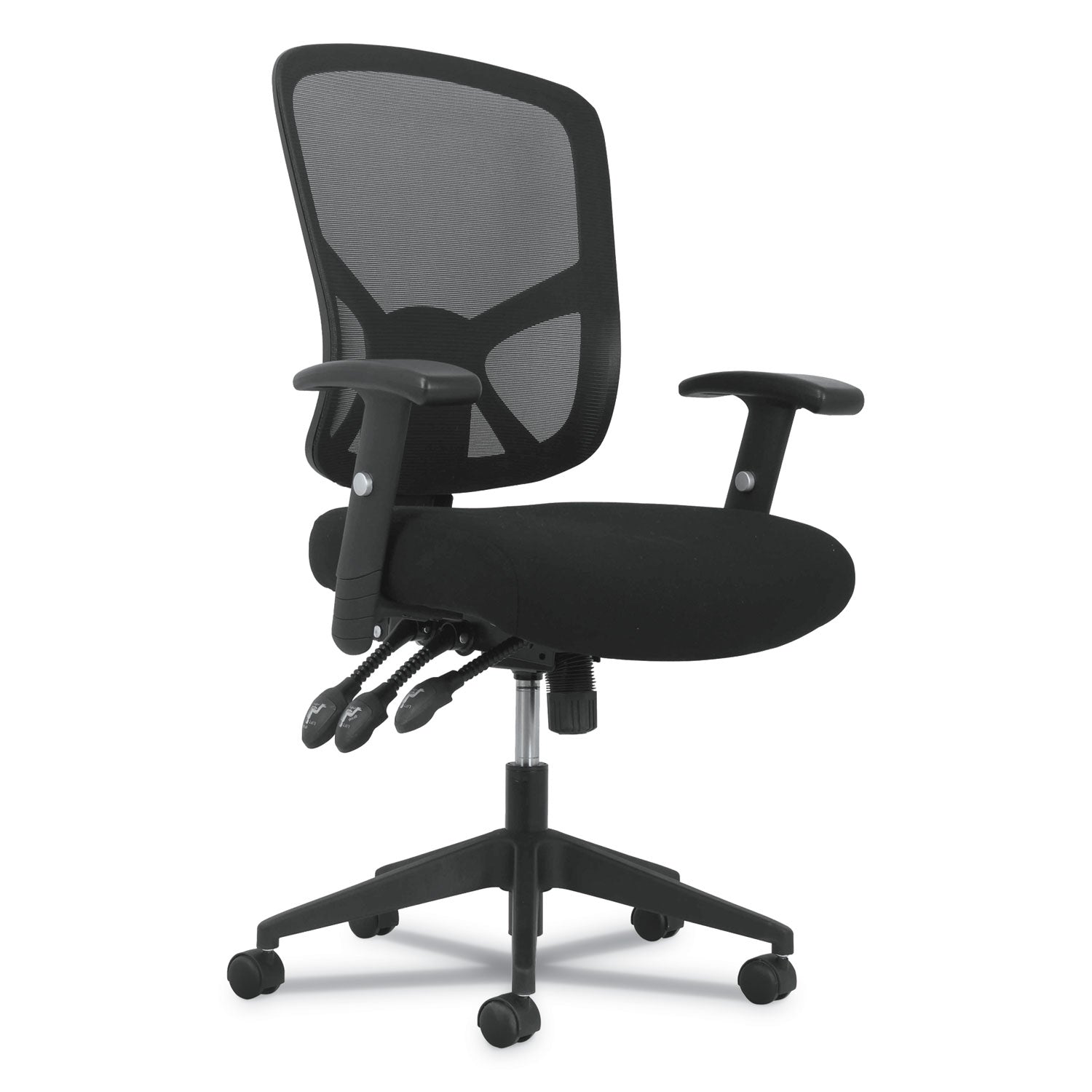 Sadie 1-Twenty-One High-Back Task Chair, Supports Up to 250 lb, 16" to 19" Seat Height, Black
