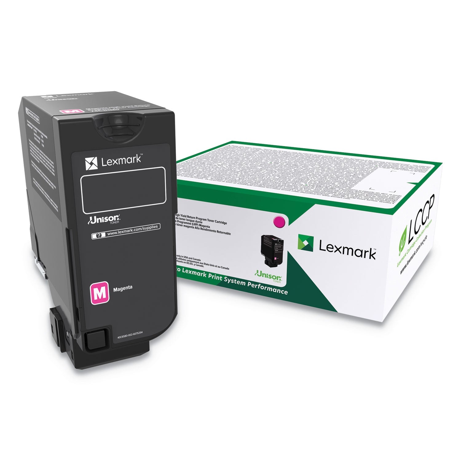Lexmark 74C0HMG High-Yield Toner, 12,000 Page-Yield, Magenta