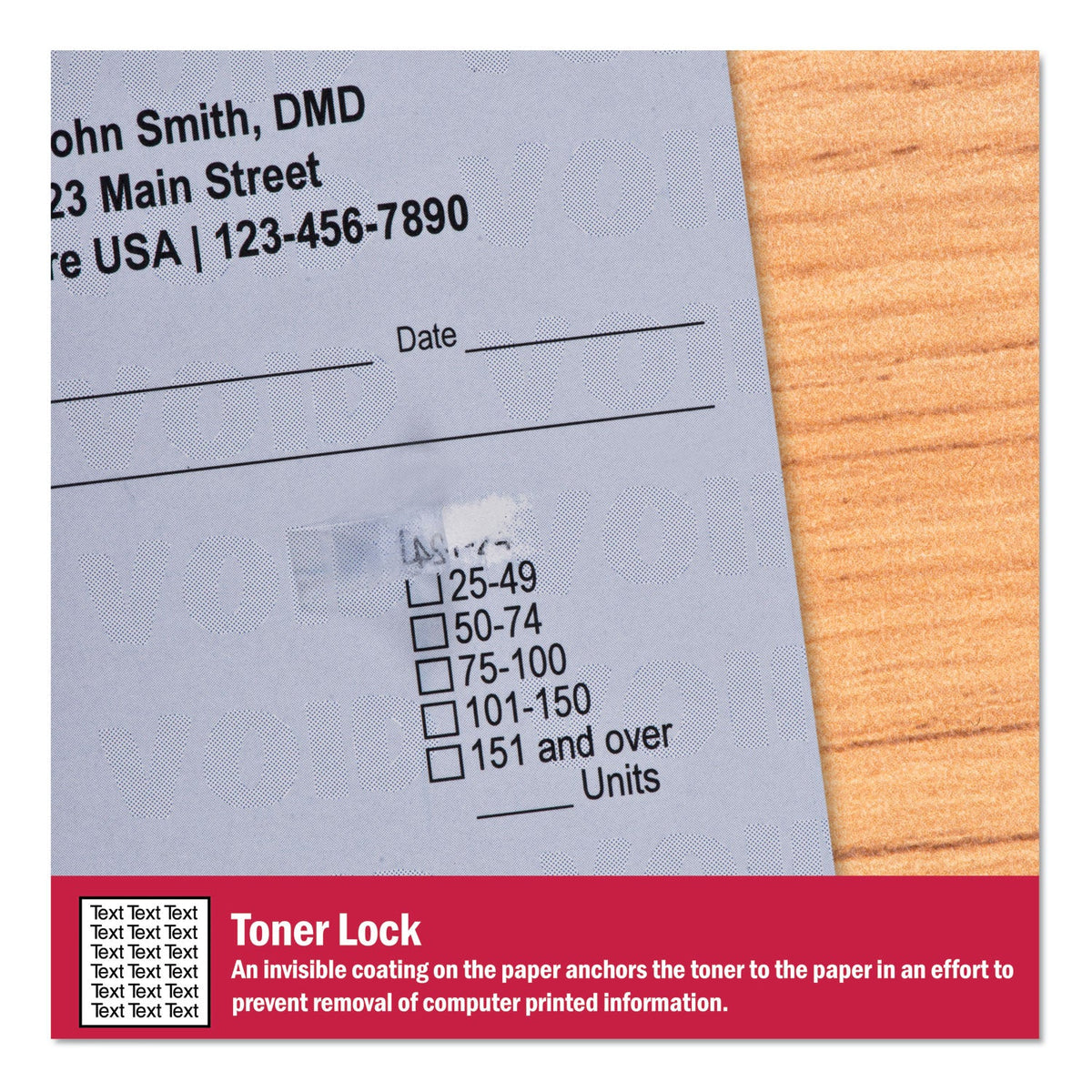 DocuGard Medical Security Papers, 24 lb Bond Weight, 8.5 x 11, Blue, 500/Ream