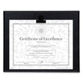 DAX Plaque With Metal Clip, Wood, 8.5 x 11 Insert, Black
