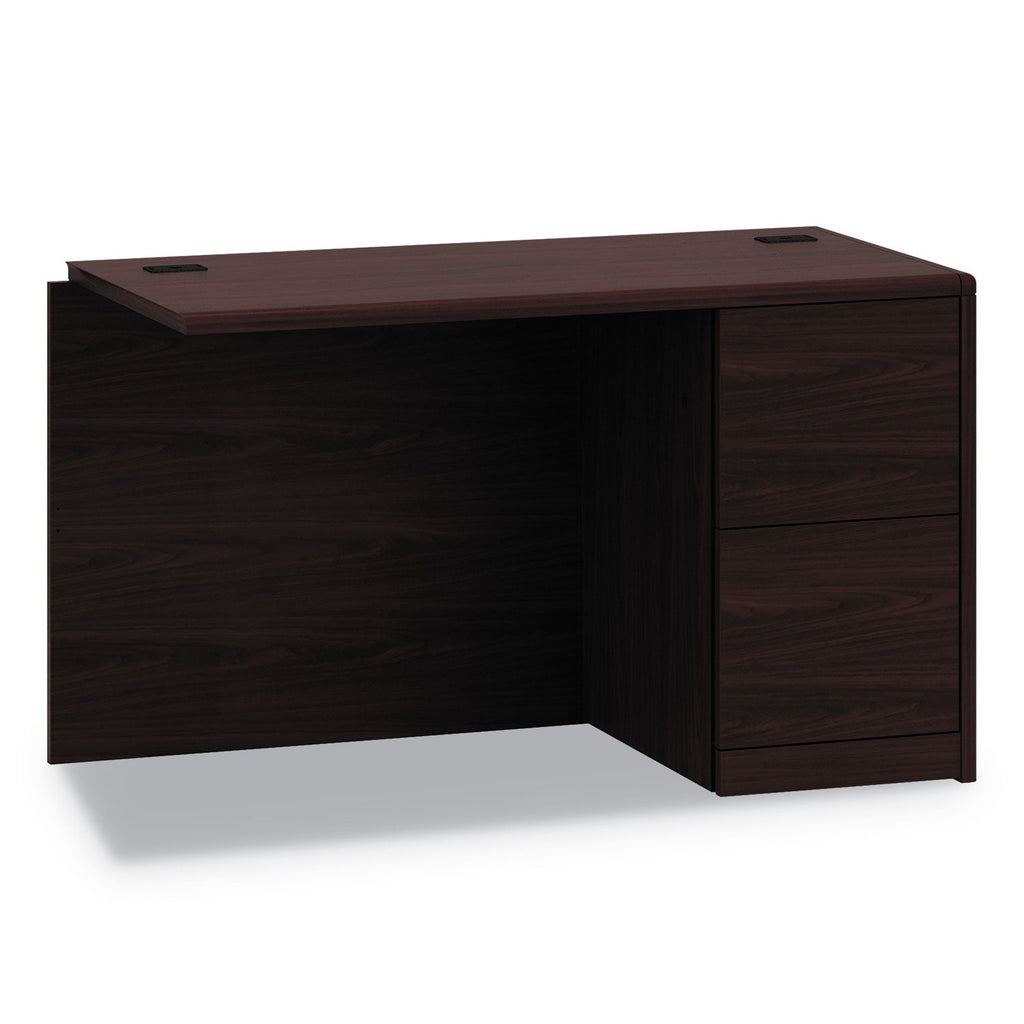 HON 10700 Series Full Right Pedestal Return, 48w x 24d x 29.5h, Mahogany