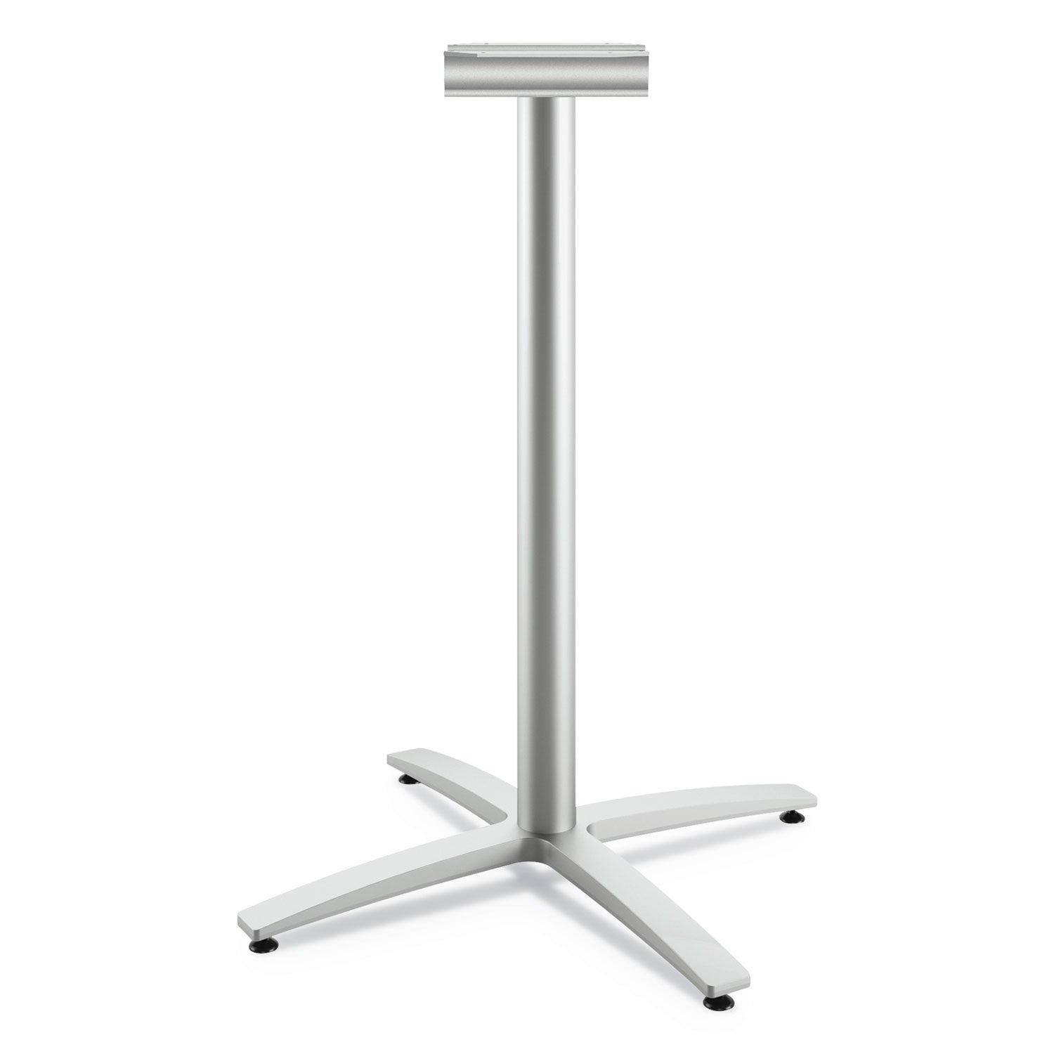 HON Between Standing-Height X-Base for 42" Table Tops, 32.68w x 41.12h, Silver