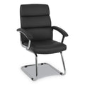 HON Traction Guest Chair, 20.1" x 27.2" x 39.3", Black Seat/Back, Chrome Base