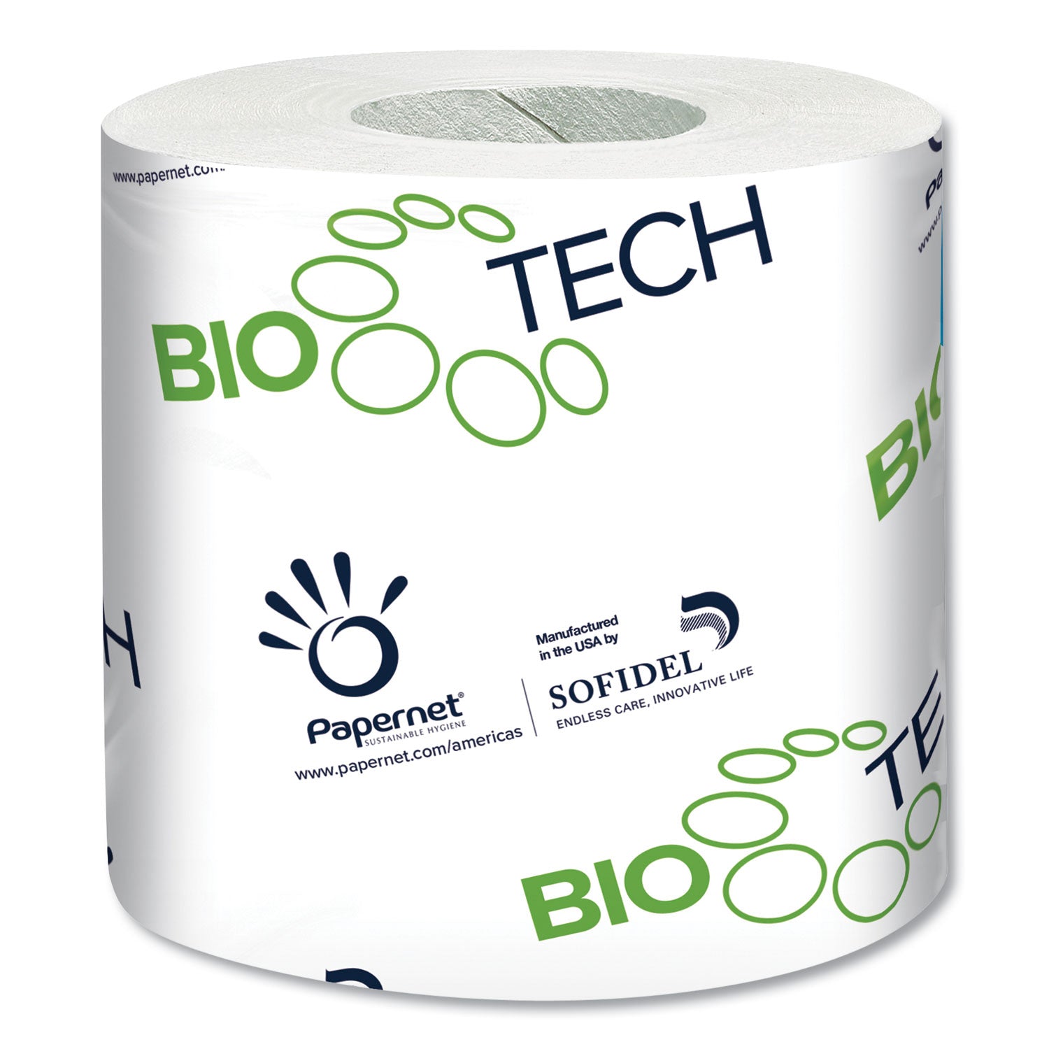 Papernet BioTech Toilet Tissue, Septic Safe, 2-Ply, White, 500 Sheets/Roll, 96 Rolls/Carton
