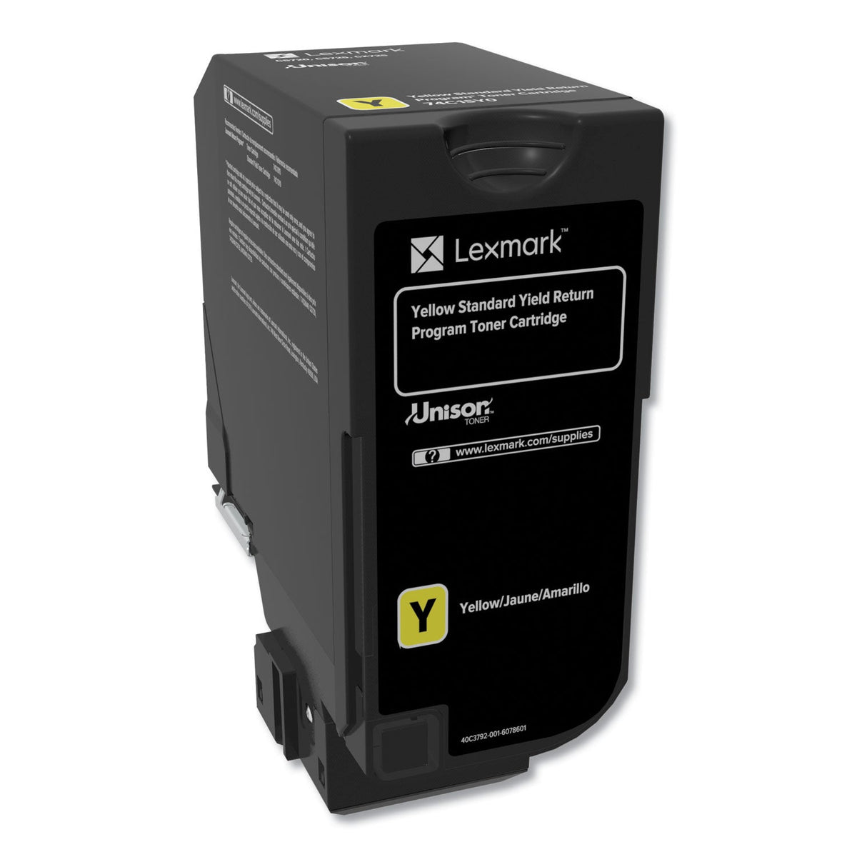 Lexmark 74C10Y0 Return Program Unison Toner, 3,000 Page-Yield, Yellow
