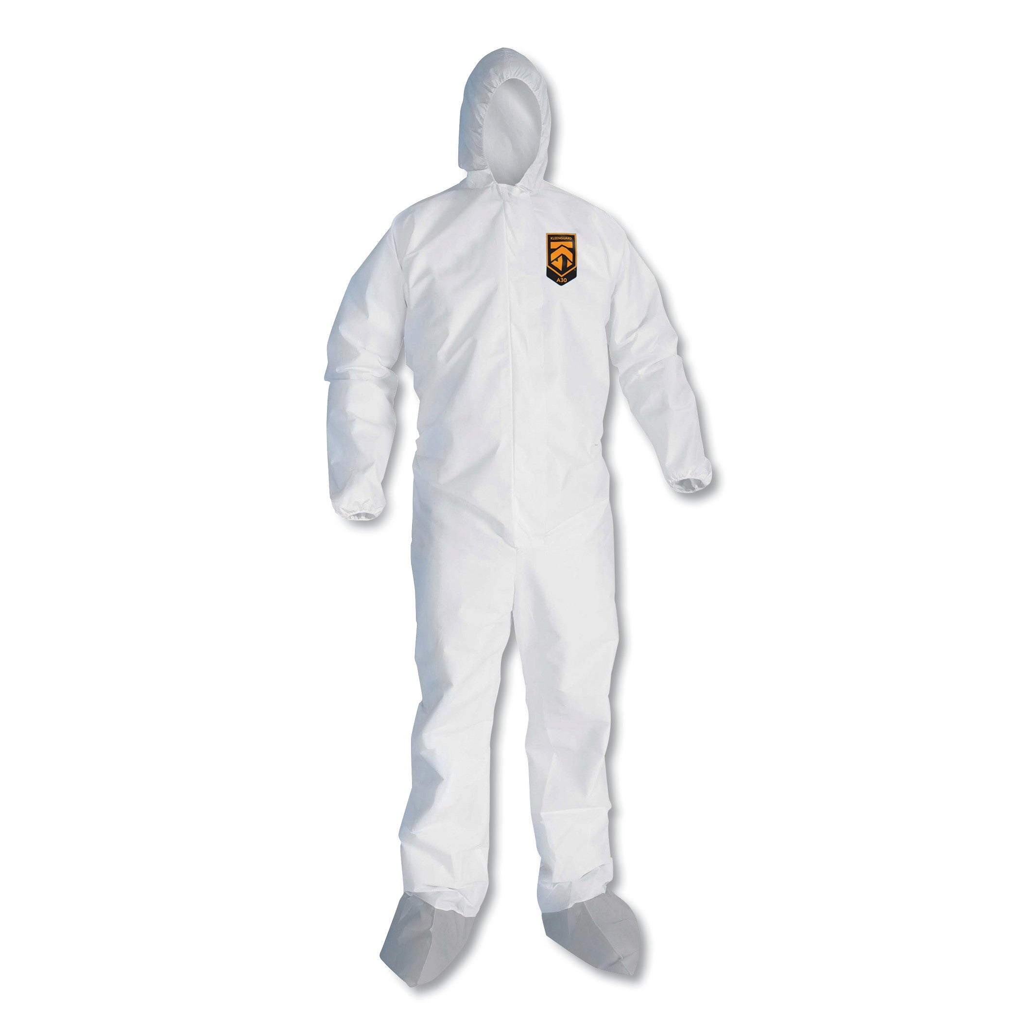 KleenGuard A45 Liquid/Particle Protection Surface Prep/Paint Coveralls, X-Large, White, 25/Carton