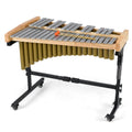 32 Note Marimba Aluminum Xylophone with Rubber Wood Base-Golden