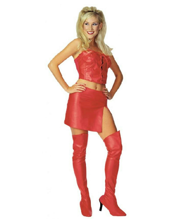 Luscious Leather Hot City Nights Pimps and Hos Adult Costume Medium 10-14