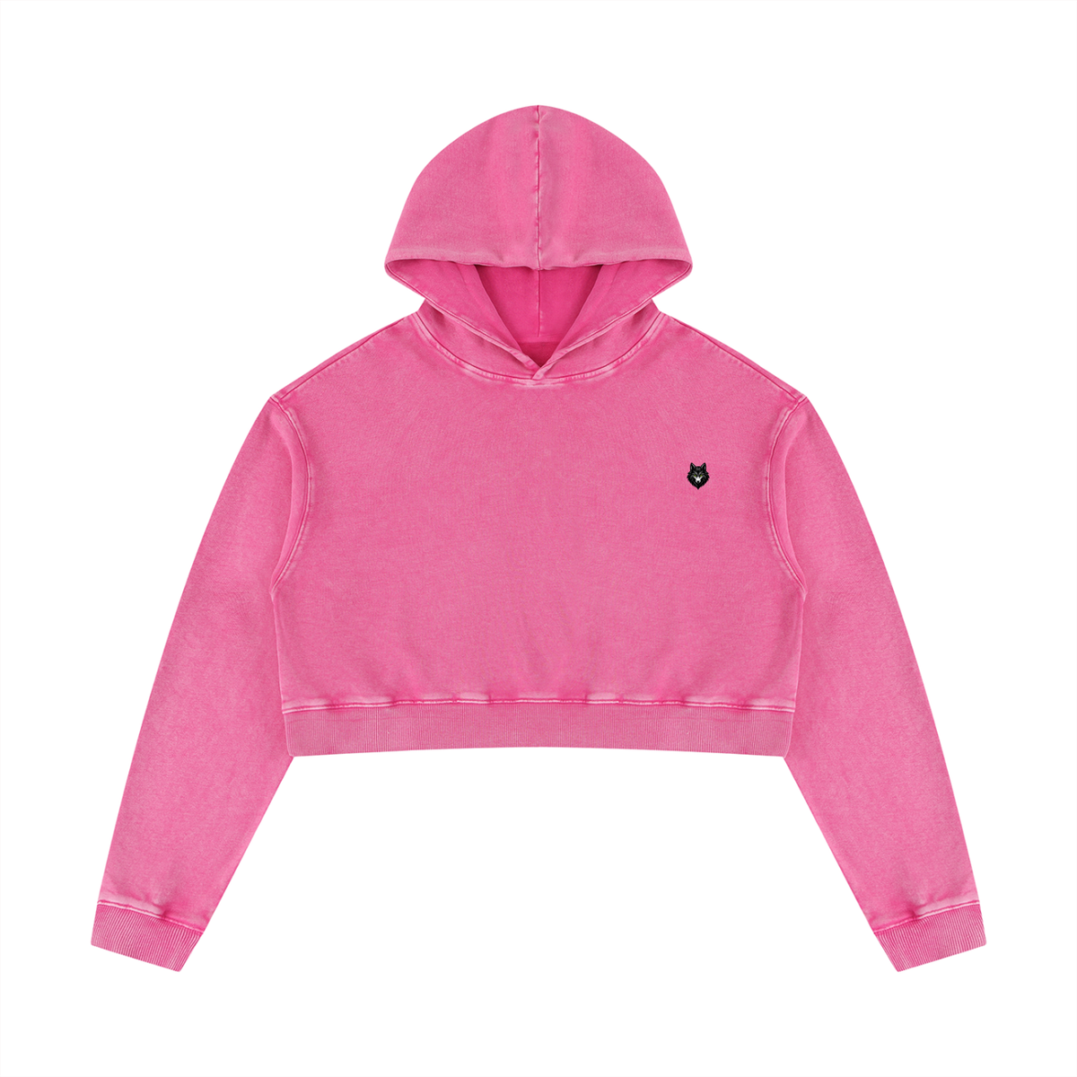 Loki & Ivy Women’s Mineral Washed Crop Hoodie
