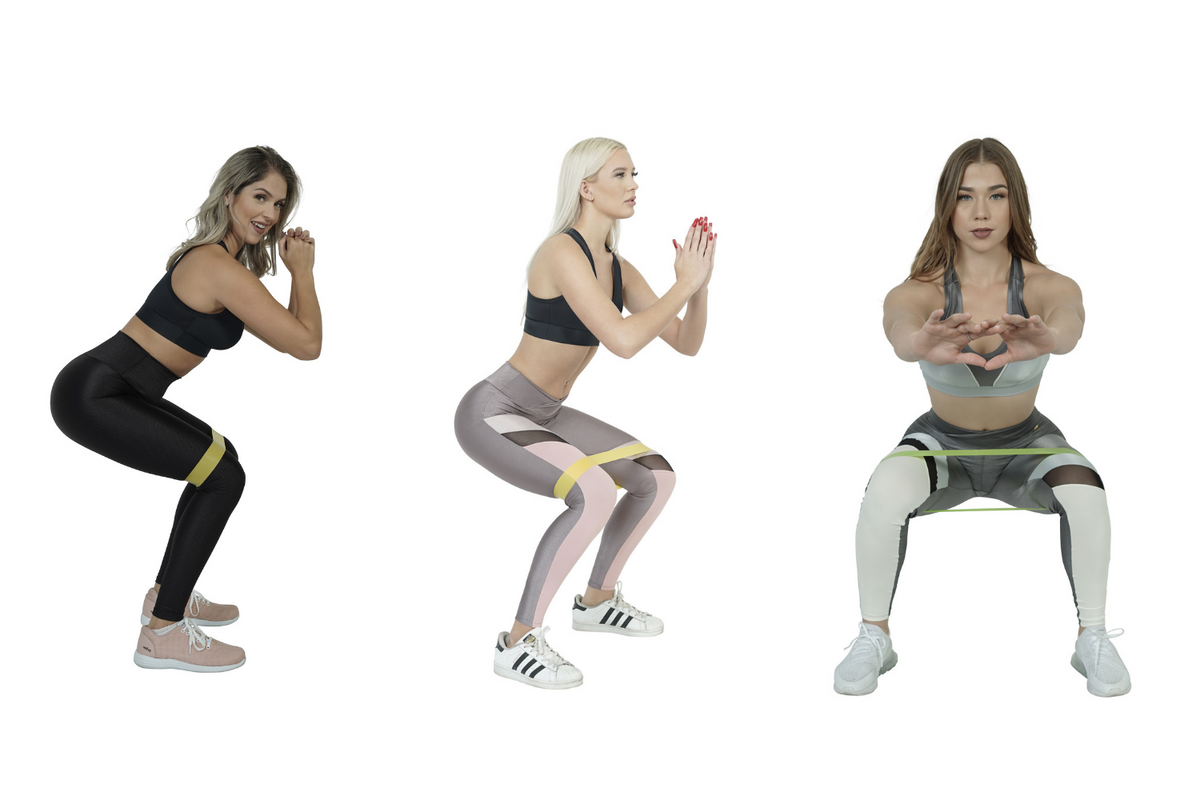 JupiterGear 5 Piece Set of Resistance Body Bands with Carry Bag