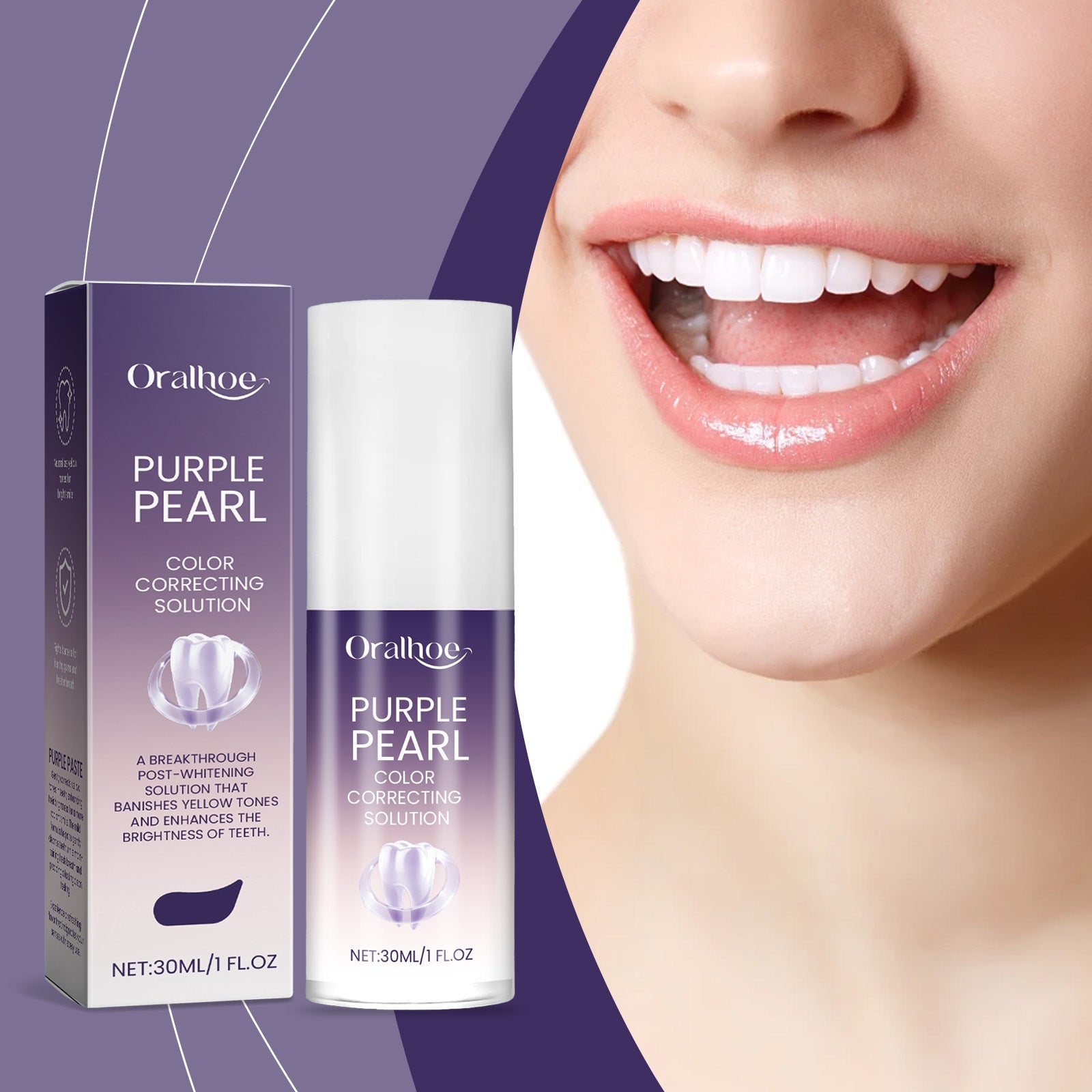 Purple Care Toothpaste Clean Teeth Hygiene Care Mouth Fresh Daily Care Toothpaste