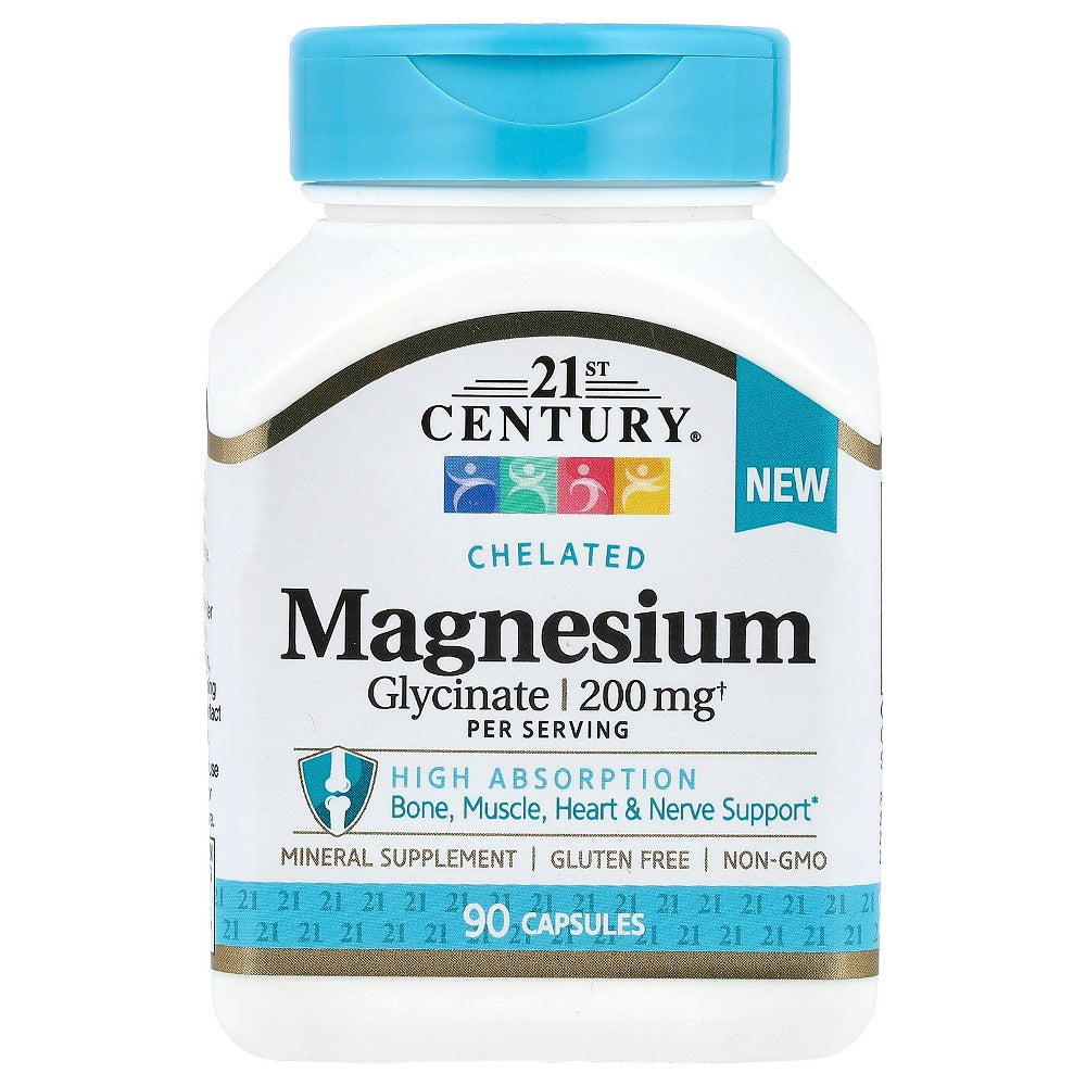 21st Century  Magnesium Glycinate 200Mg Per Serving  Capsules 90Ct