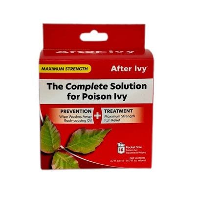 After Ivy Poison Ivy Relief Pads, 3% Medicated Wipes, 16 Count