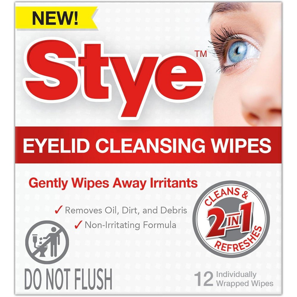 Stye™ Eyelid Cleansing Wipe, 12-Pack