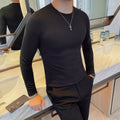 Round-neck Long-sleeve Slim-fit Bottoming Shirt