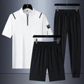 Casual Ice Silk Quick-drying Three-piece Suit For Men