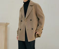 Non-cashmere Wool Trench Coat For Men
