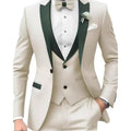 Mens Business Formal Wear Three-Piece Suit
