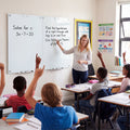 36 x 24 Inches Glass Whiteboard with Eraser and Removable Tray