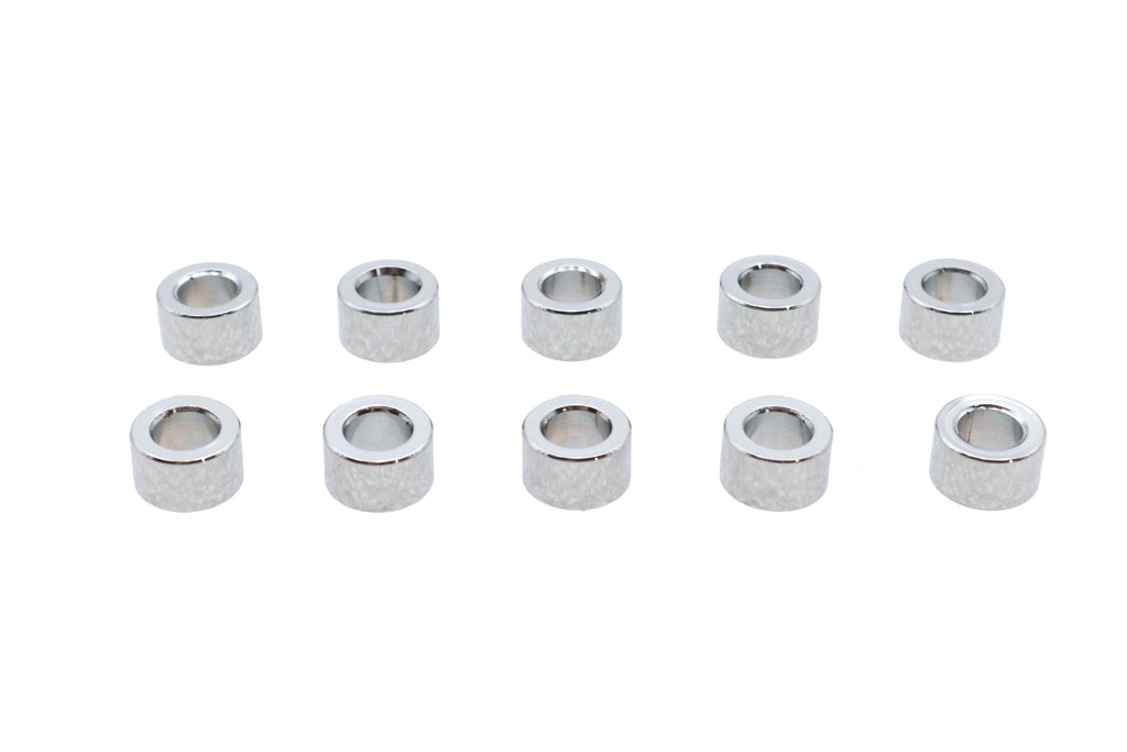 Chrome Spacers 1/4 inch x 7/16 inch x 3/16 inch - 20081