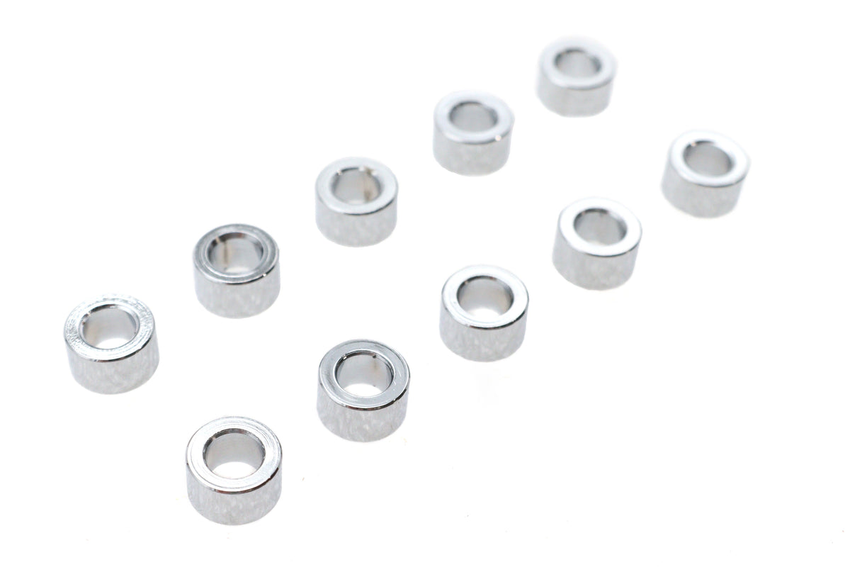 Chrome Spacers 1/4 inch x 7/16 inch x 3/16 inch - 20081