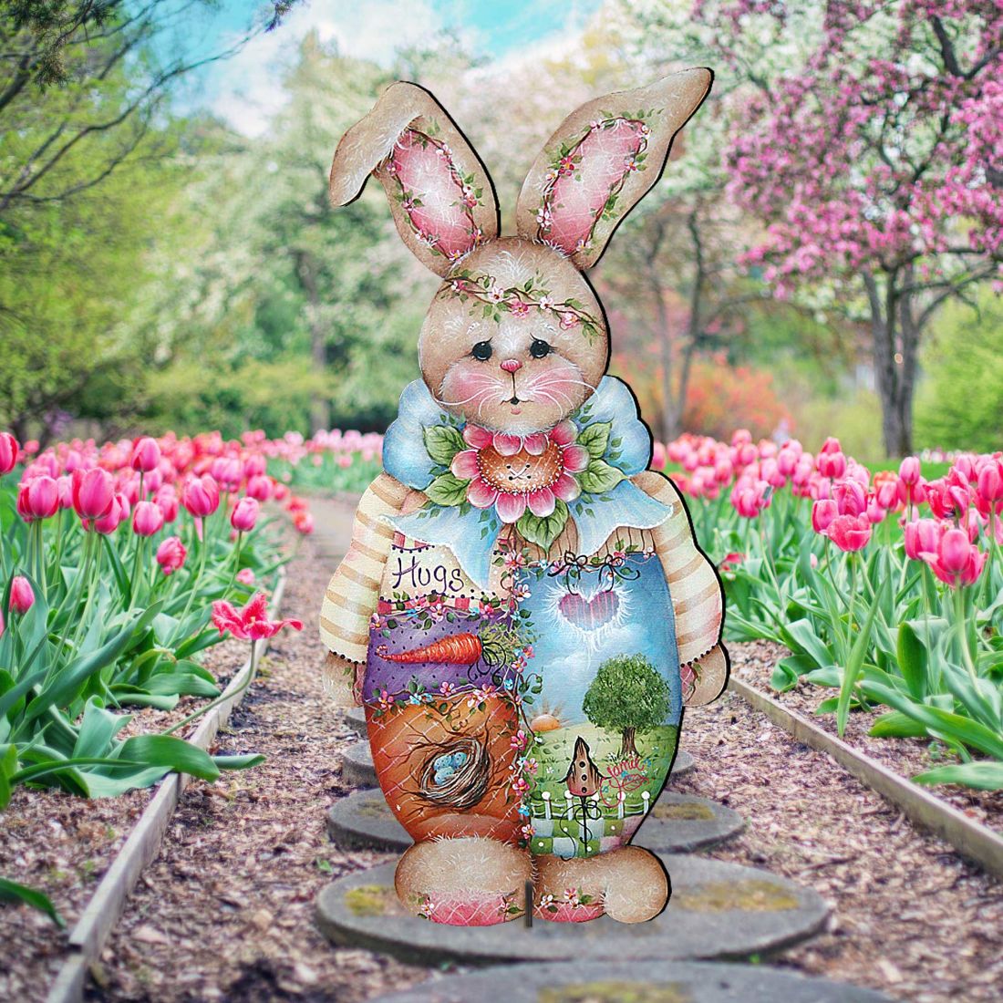 Bunny Easter Yard Sign  by Jamie Mills-Price - Easter Spring Decor - 8457601F