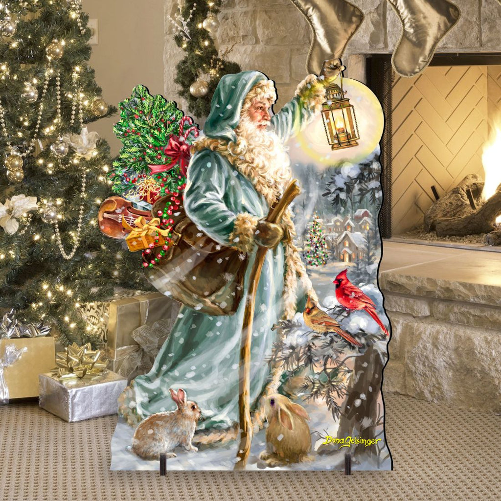 Saint Nicholas Christmas Outdoor Decor by D. Gelsinger - Christmas Santa Snowman Decor - 8461067F-DG