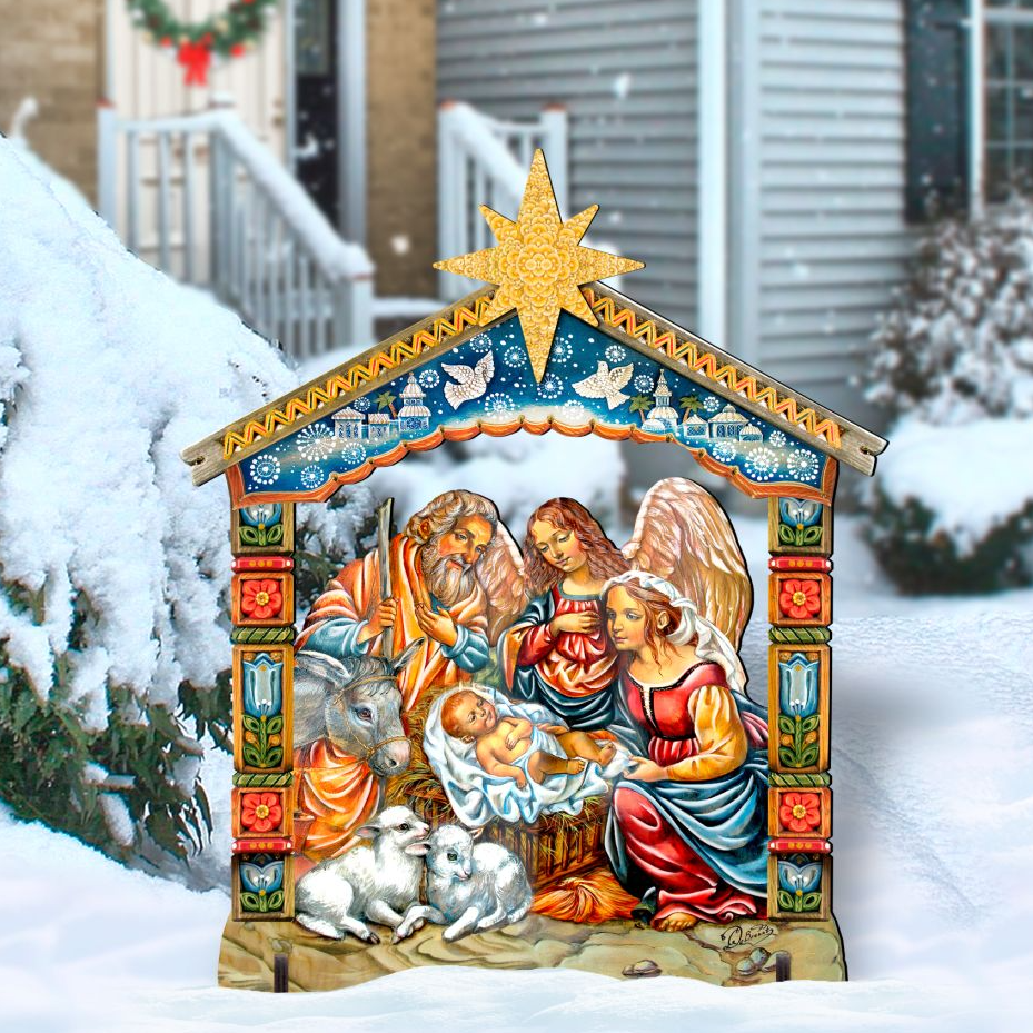 Nativity Outdoor Decor by G. DeBrekht - Nativity Holiday Decor - 8114031F