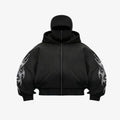Gradient Design Hooded Cardigan - Unisex Casual Knit Sweater Jacket for Men and Women