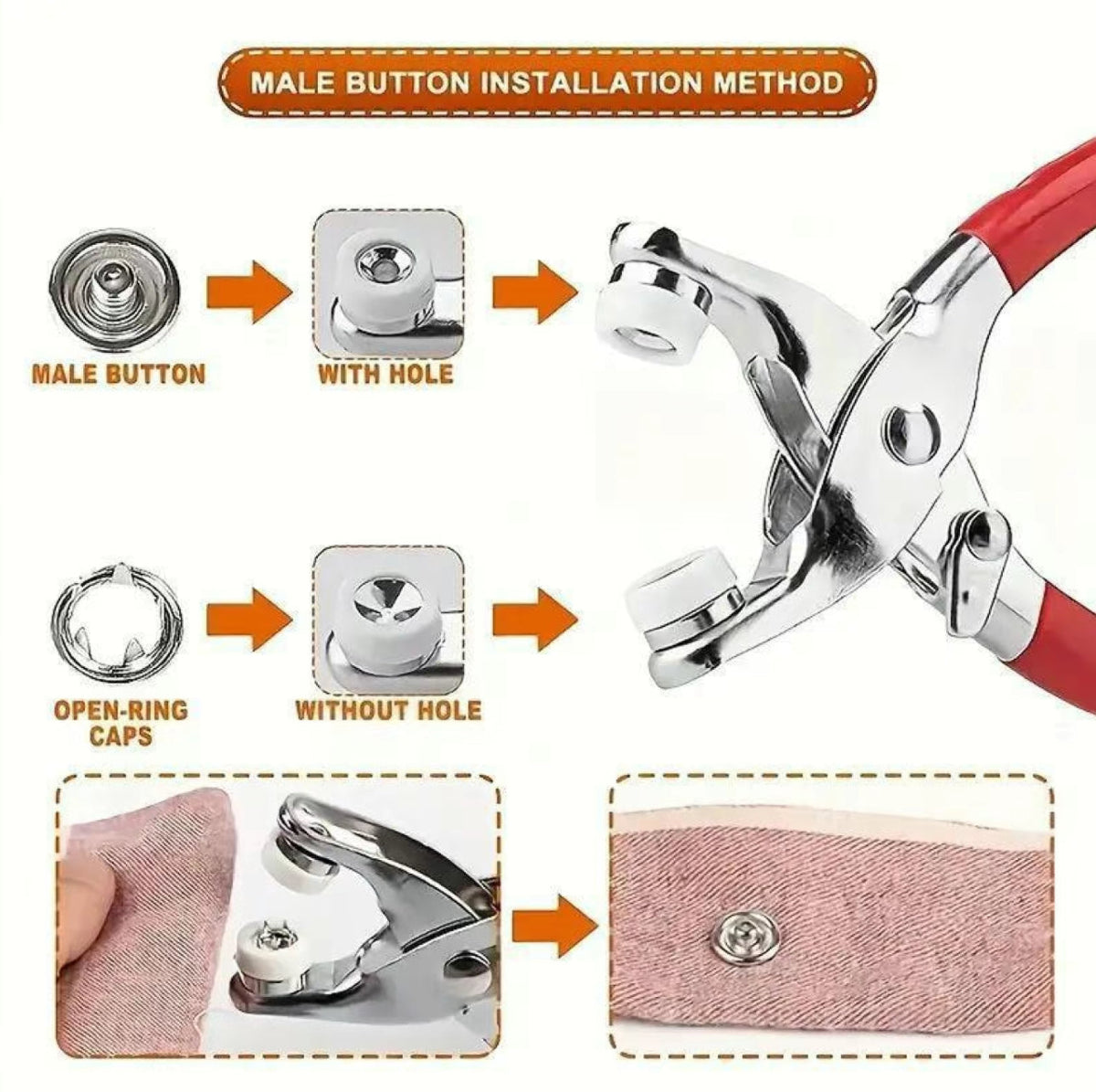 SnapEase Button Kit