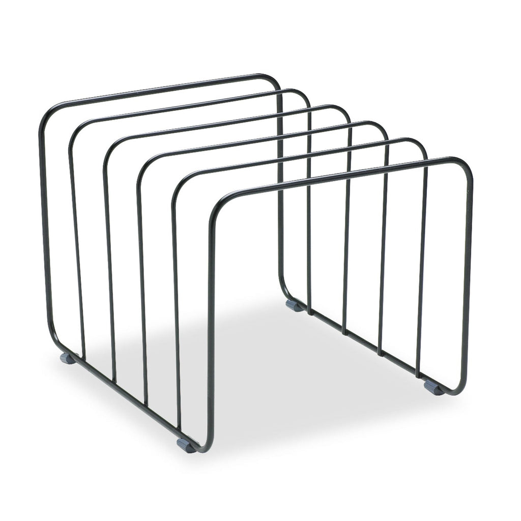 Fellowes Wire Vertical File, 5 Sections, Letter to Legal Size Files, 10.25" x 8" x 7.44", Black