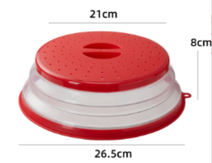 Collapsible Microwave Splash Cover | Foldable Splatter Guard Lid