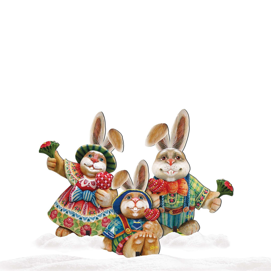 Drucker Easter Family Easter Yard Sign  by G. DeBrekht - Easter Spring Decor - 8154420-2F