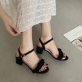 Fairy Style Gentle Roman Sandals For Women, New Versatile One-Strap Block Heel Evening High Heels