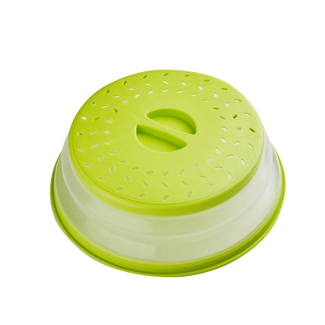 Collapsible Microwave Splash Cover | Foldable Splatter Guard Lid