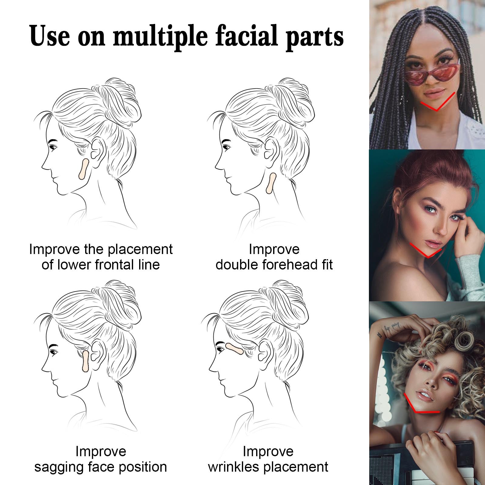 Invisible Patch Face Lift Fade Fine Lines Tighten Lift Jaw Muscle Shaping Patch Shrink Patch