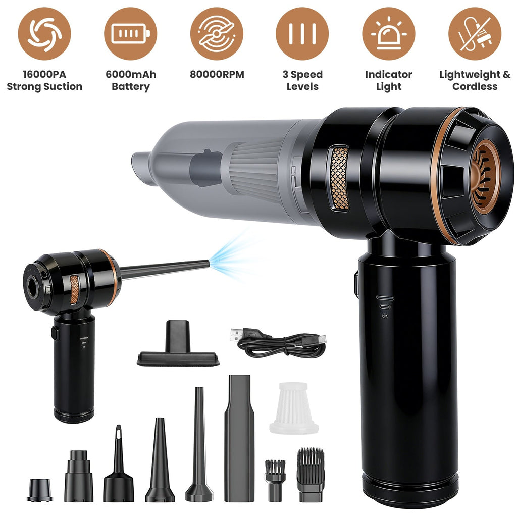 Cordless Handheld Vacuum Cleaner 16000PA with Brushless Motor